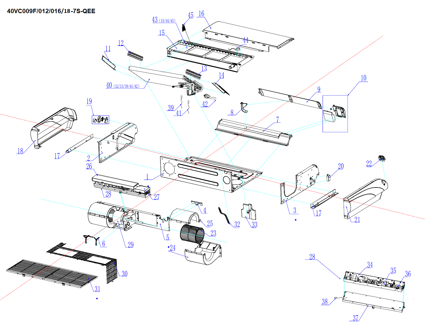 VRF-PLAFONNIER (DC)-18KBTU/H