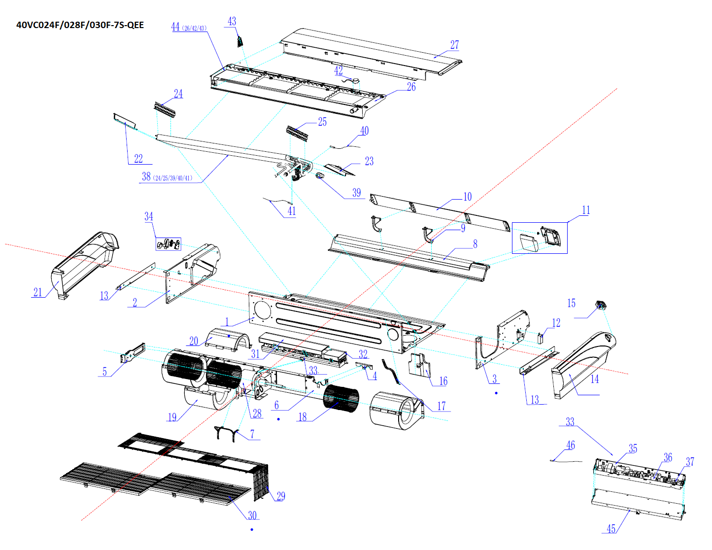 VRF-PLAFONNIER (DC)-28KBTU/H