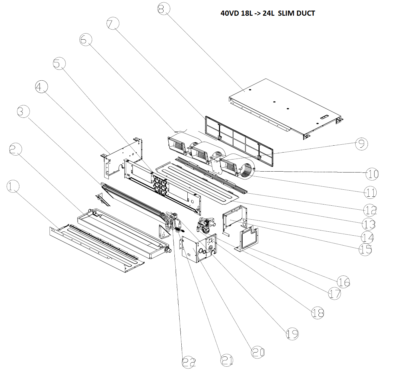 VRF-GAINABLE EXTRA-PLAT-18KBTU/H