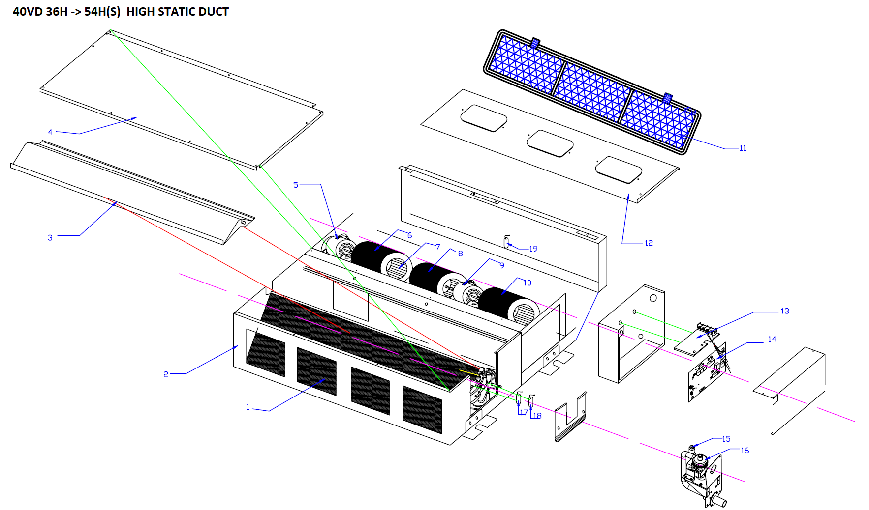 VRF-GAINABLE HTE PRESSION (DC)-48KBTU/H