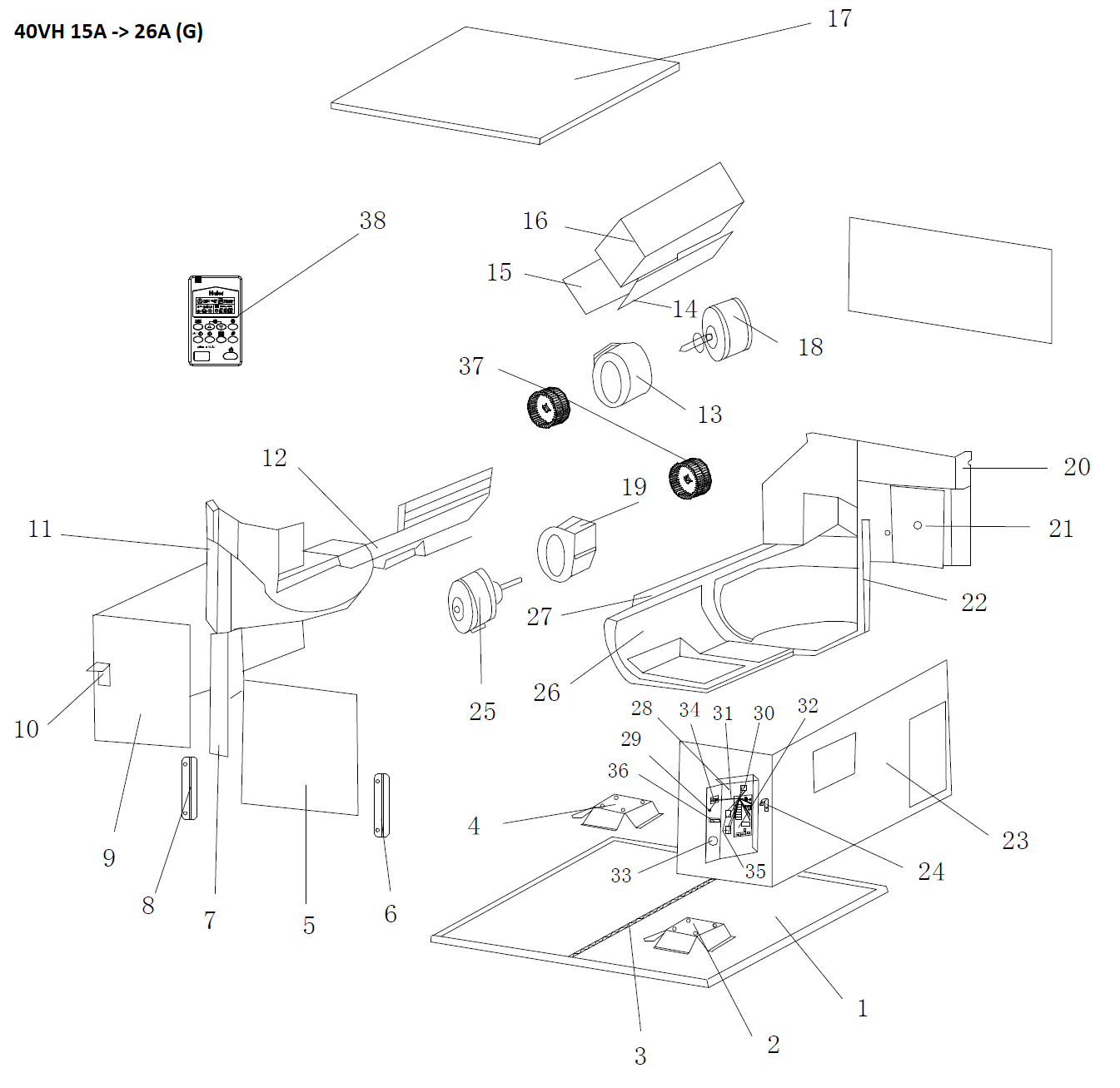VRF-VENTIL DE RECUP DE CHALEUR-250M3/H