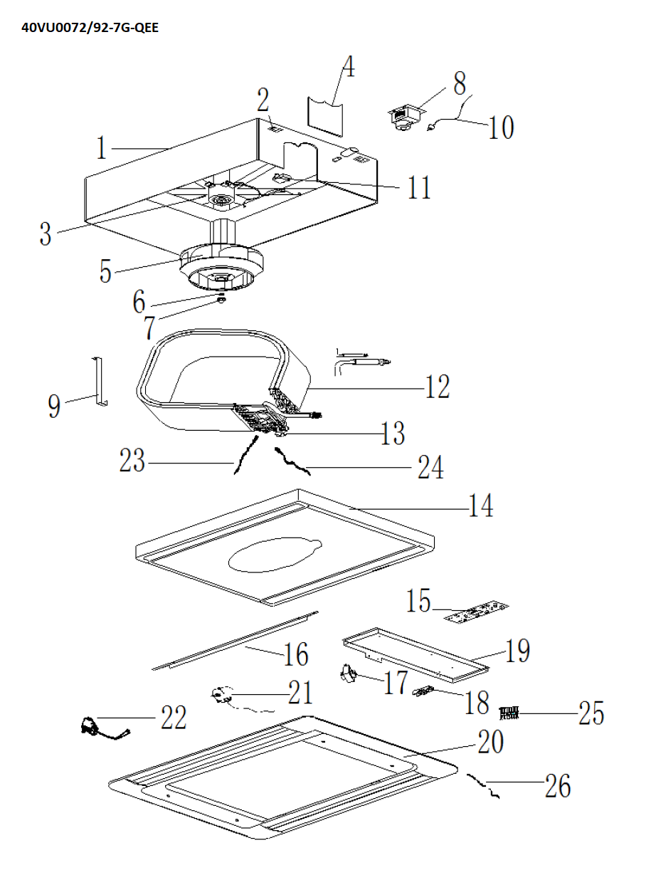 VRF-CASSETTE 2 VOIES SS PANN.-9KBTU/H