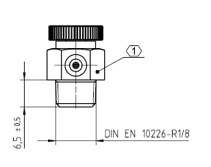 SOUPAPE DE PURGE R1/8"MS